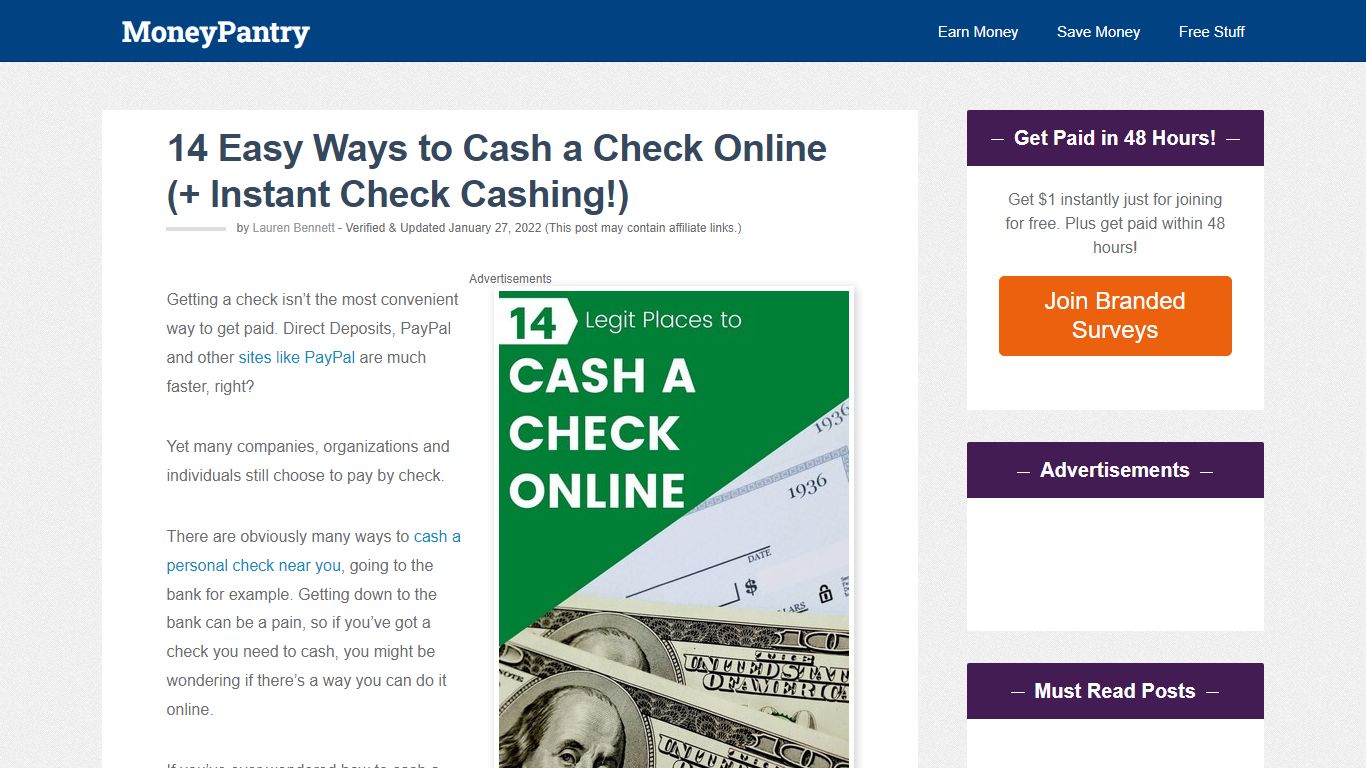 14 Easy Ways to Cash a Check Online (+ Instant Check Cashing!)